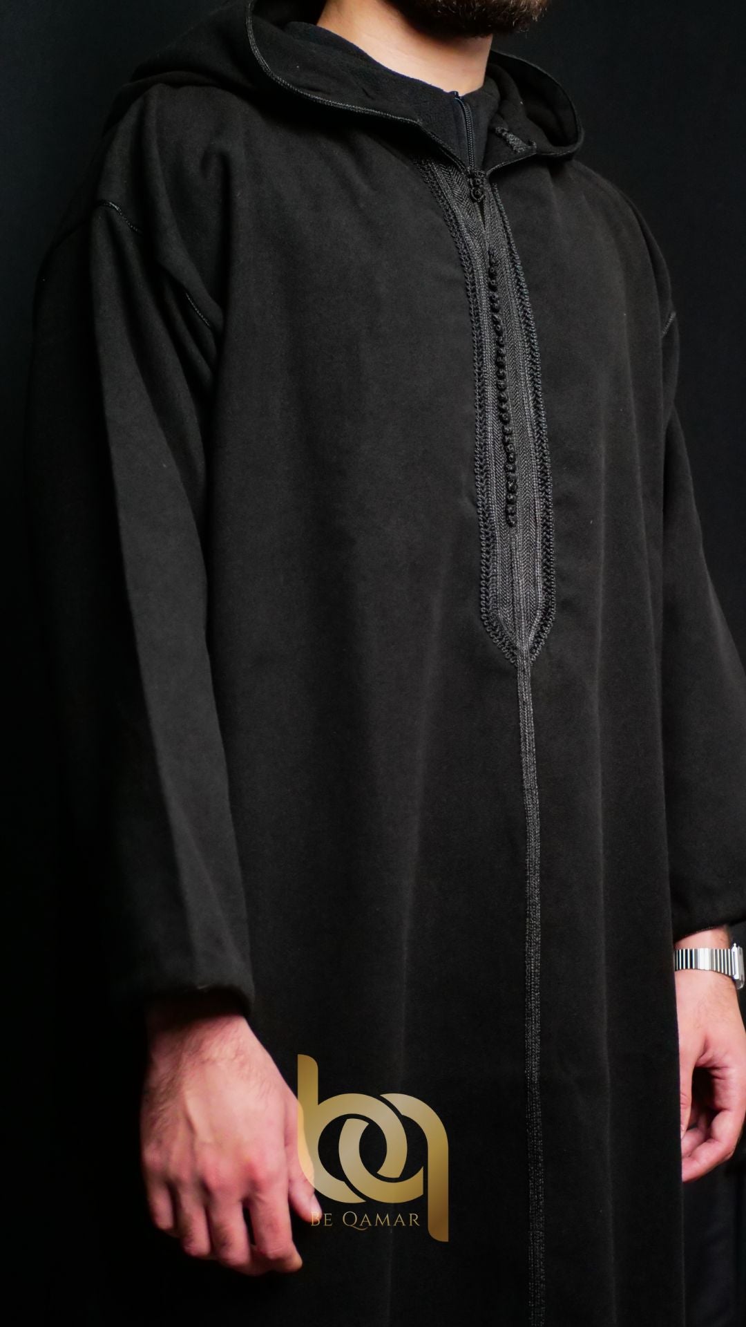 Djellaba Layali - Noir Corbeau